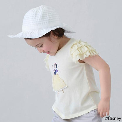 【《迪士尼》】袖部網紗圖案T恤