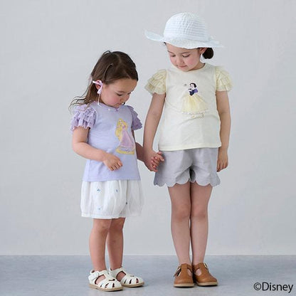 【《迪士尼》】袖部網紗圖案T恤