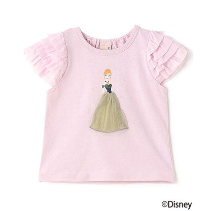 【《迪士尼》】袖部網紗圖案T恤