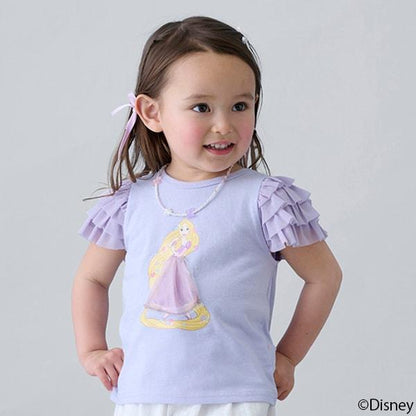 【《迪士尼》】袖部網紗圖案T恤