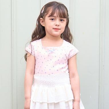 花卉印花超短上衣