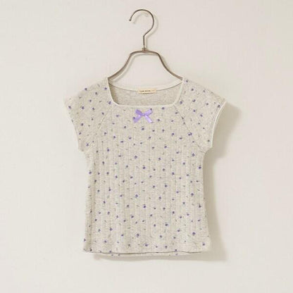 花卉印花超短上衣