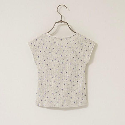 花卉印花超短上衣