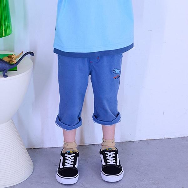 滑板恐龍六分褲