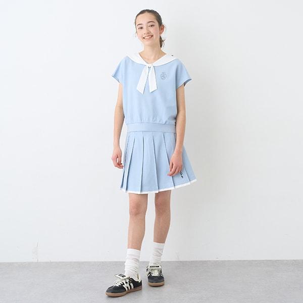 【Cuugal刊載】剪裁牛仔百褶裙褲