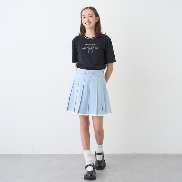 【Cuugal刊載】剪裁牛仔百褶裙褲