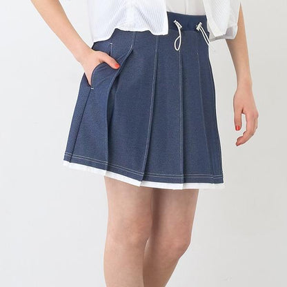 【Cuugal刊載】剪裁牛仔百褶裙褲