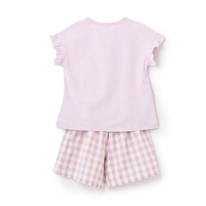 3柄甜品mimi印花T恤+裙褲套裝