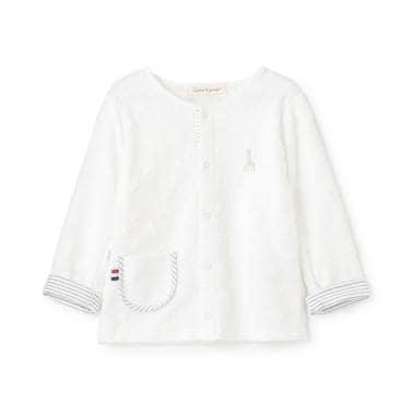 星星提花毛圈開衫
