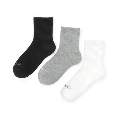 【基礎款】3雙裝中筒襪