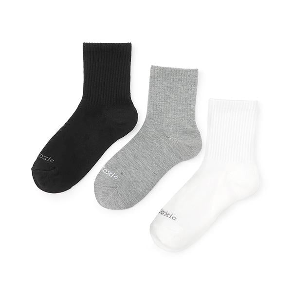【基礎款】3雙裝中筒襪
