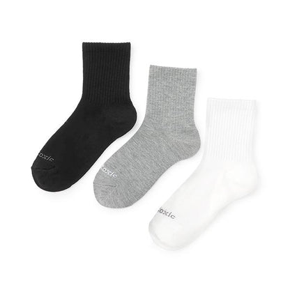 【基礎款】3雙裝中筒襪