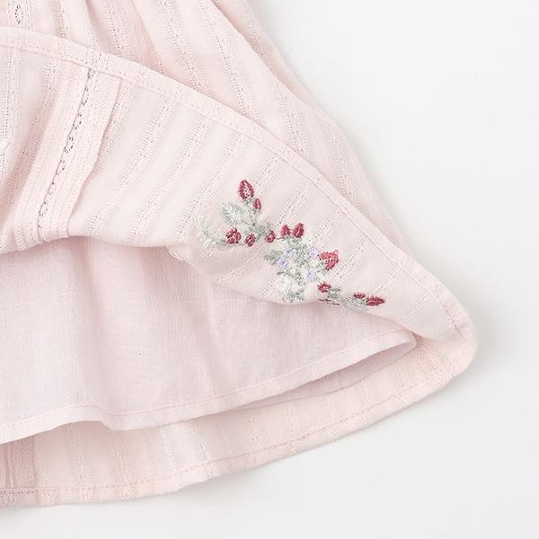 草莓刺繡泡泡袖上衣（兒童）