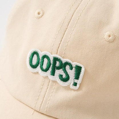 OOPS!刺繡徽章棒球帽