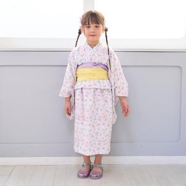 【浴衣】簡易穿著♪花色混搭・兩穿分體式（含2條腰帶）