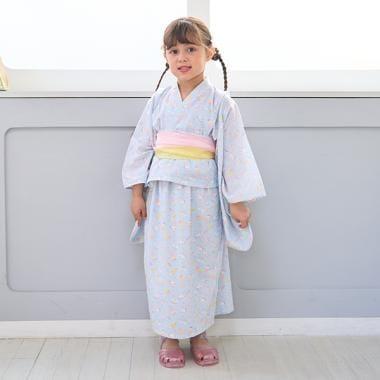 【浴衣】簡易穿著♪花色混搭・兩穿分體式（含2條腰帶）