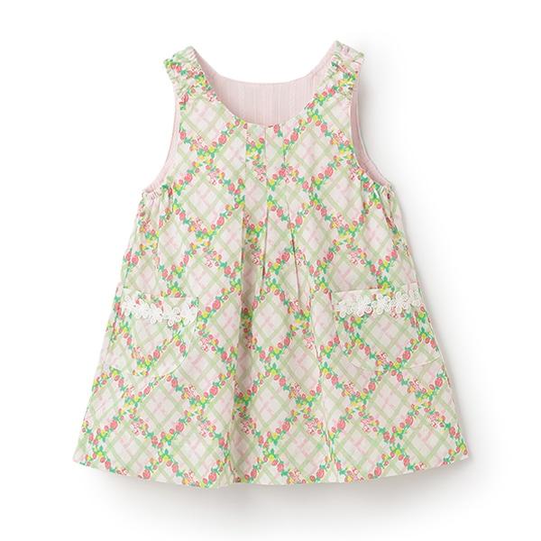 草莓圖案雙面穿連衣裙（80-130cm）