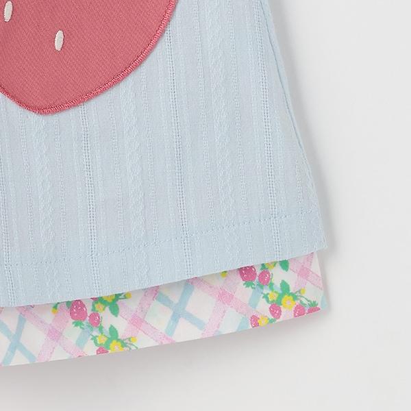 草莓圖案雙面穿連衣裙（80-130cm）