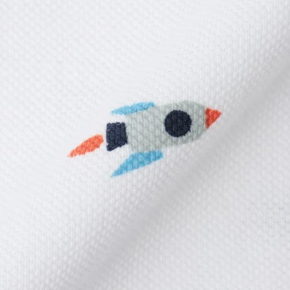 宇宙圖案短袖POLO衫