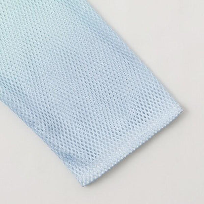 漸變網紗疊穿短袖T恤套裝