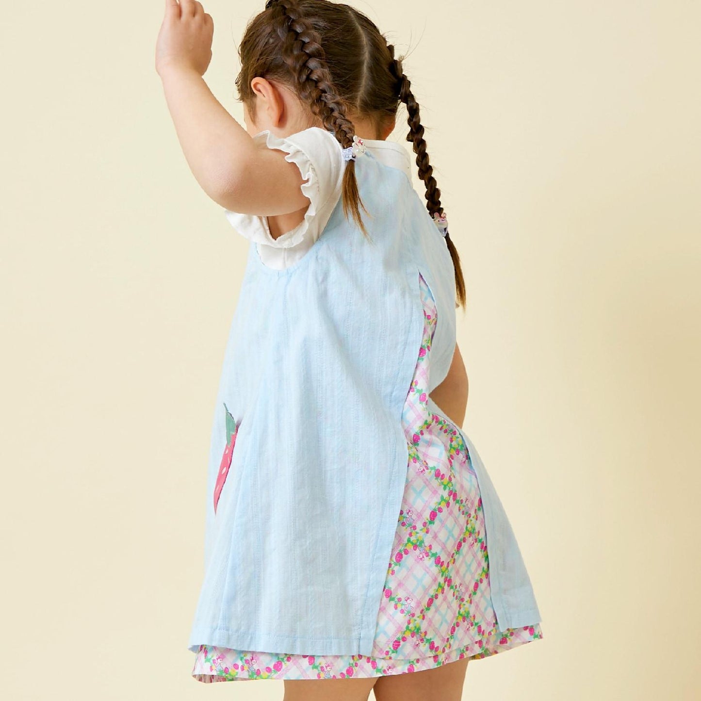 草莓圖案雙面穿連衣裙（80-130cm）