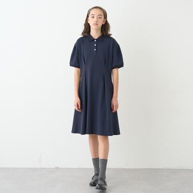 *【接觸冷感】POLO領連衣裙