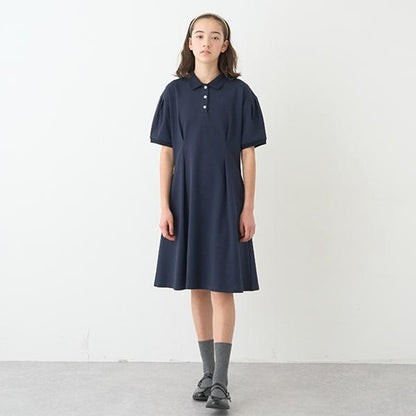 *【接觸冷感】POLO領連衣裙