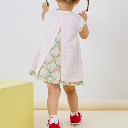 草莓圖案雙面穿連衣裙（80-130cm）