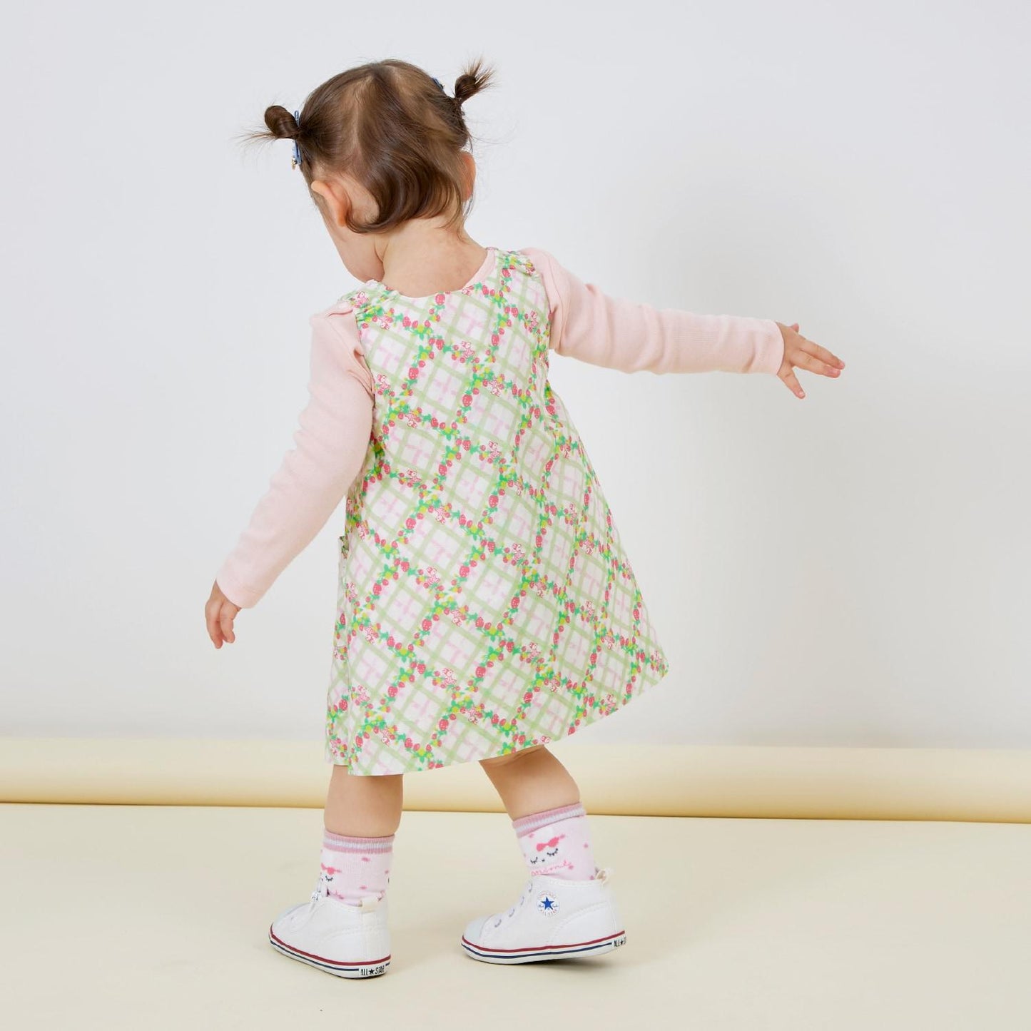 草莓圖案雙面穿連衣裙（80-130cm）