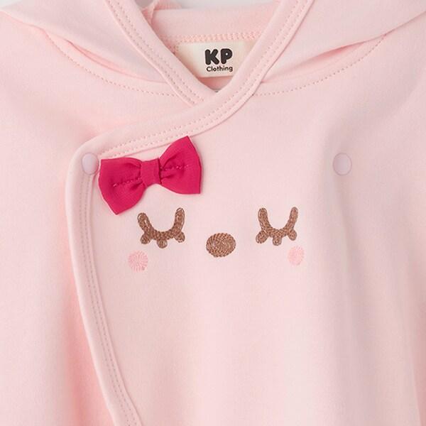 mimi立體耳朵刺繡連帽披風