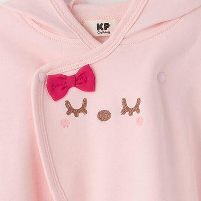 mimi立體耳朵刺繡連帽披風