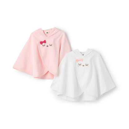 mimi立體耳朵刺繡連帽披風