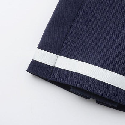 帶移動口袋百褶裙褲