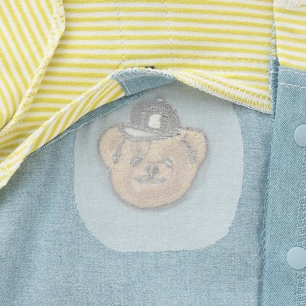 揹帶褲風格短袖連體衣