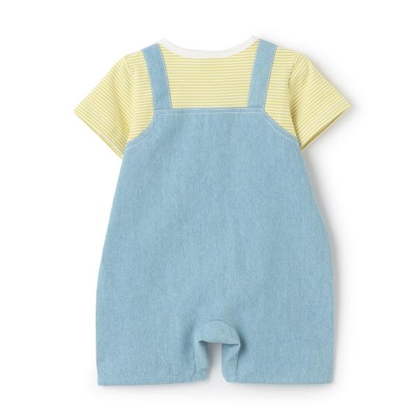 揹帶褲風格短袖連體衣