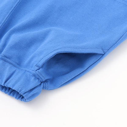 【防汙防潑水】單點刺繡四分褲
