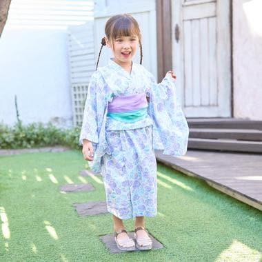 【浴衣】簡易穿著♪花色混搭・兩穿分體式（含2條腰帶）