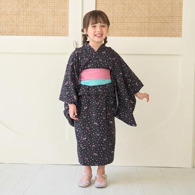 【浴衣】簡易穿著♪花色混搭・兩穿分體式（含2條腰帶）