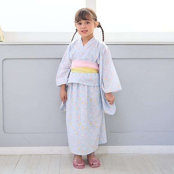 【浴衣】簡易穿著♪花色混搭・兩穿分體式（含2條腰帶）