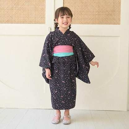 【浴衣】簡易穿著♪花色混搭・兩穿分體式（含2條腰帶）