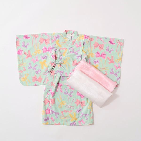 【浴衣】簡易穿著♪花色混搭・兩穿分體式（含2條腰帶）