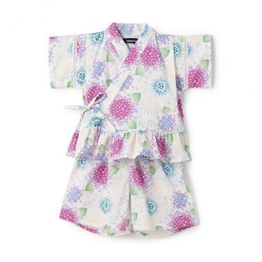 繡球花圖案家居和服