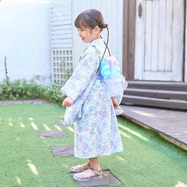 【浴衣】簡易穿著♪花色混搭・兩穿分體式（含2條腰帶）