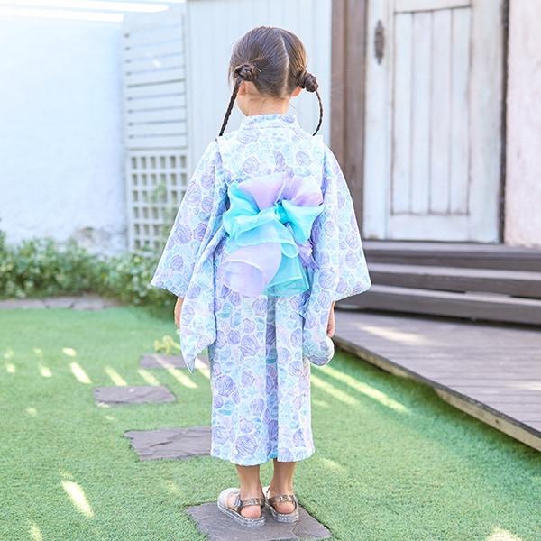 【浴衣】簡易穿著♪花色混搭・兩穿分體式（含2條腰帶）