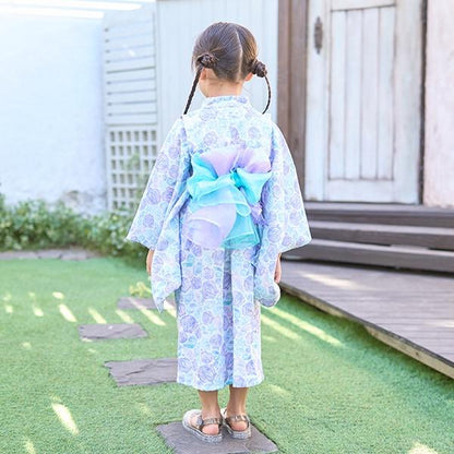 【浴衣】簡易穿著♪花色混搭・兩穿分體式（含2條腰帶）