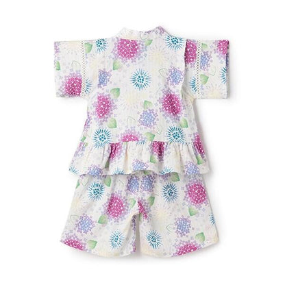 繡球花圖案家居和服