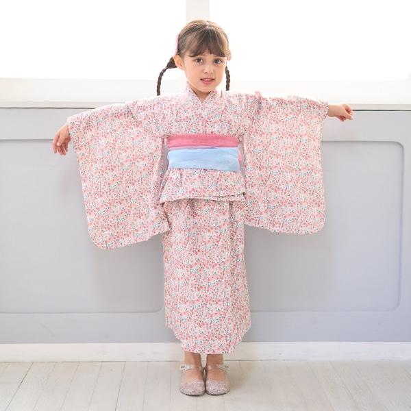 【浴衣】簡易穿著♪花色混搭・兩穿分體式（含2條腰帶）