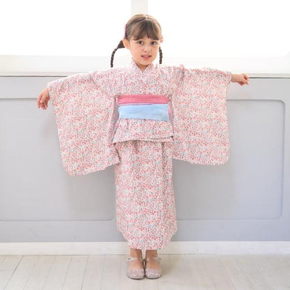 【浴衣】簡易穿著♪花色混搭・兩穿分體式（含2條腰帶）