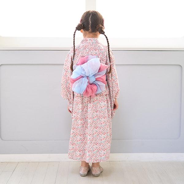 【浴衣】簡易穿著♪花色混搭・兩穿分體式（含2條腰帶）