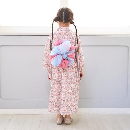 【浴衣】簡易穿著♪花色混搭・兩穿分體式（含2條腰帶）